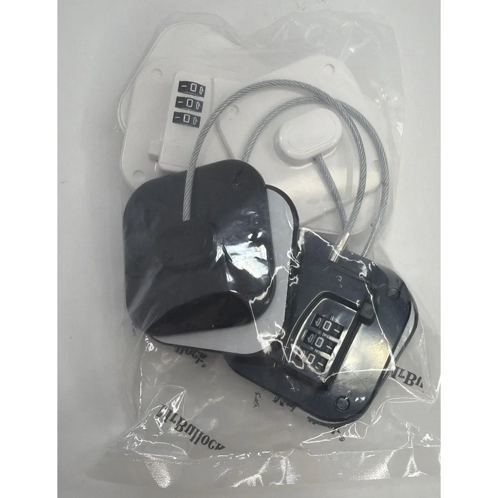 4PK Refrigerator Lock Child Safety Combination Cable Lock for Fridge & Freezer